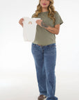 Duo Camiseta básica lactancia y body bb verde