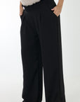 Pantalon pretina Resortada negro