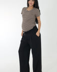 Pantalon pretina Resortada negro