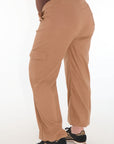 Pantalon cargo jareta tiro bajo caqui