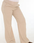 Pantalon basico suelto beige