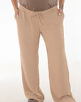 Pantalon Basico tira ajustable caqui