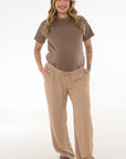 Pantalon Basico tira ajustable caqui