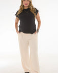 Pantalon Basico tira ajustable beige