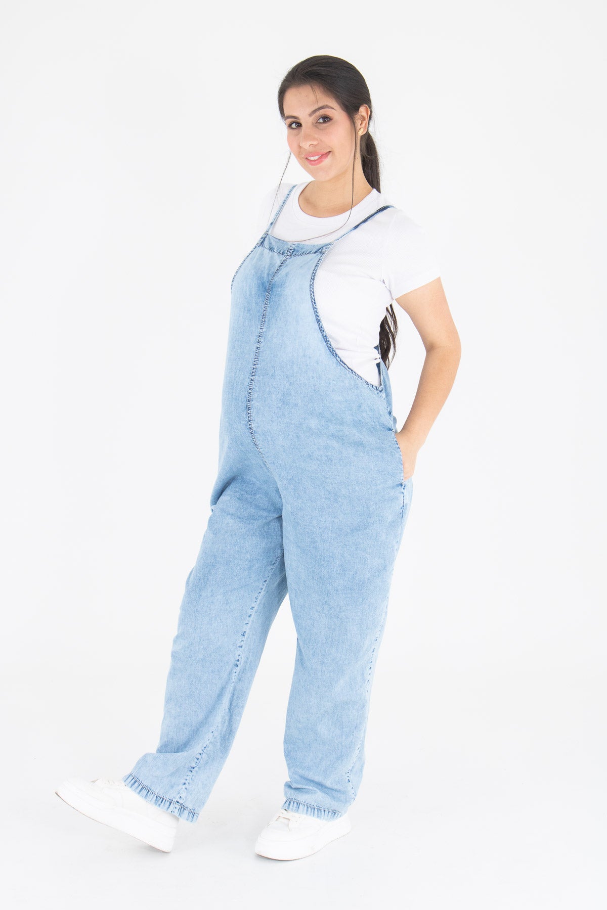 Yumper Ropa Jumper Sky azul para embarazadas – Clio Ropa Materna