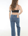 Jean low Rise para embarazada azul