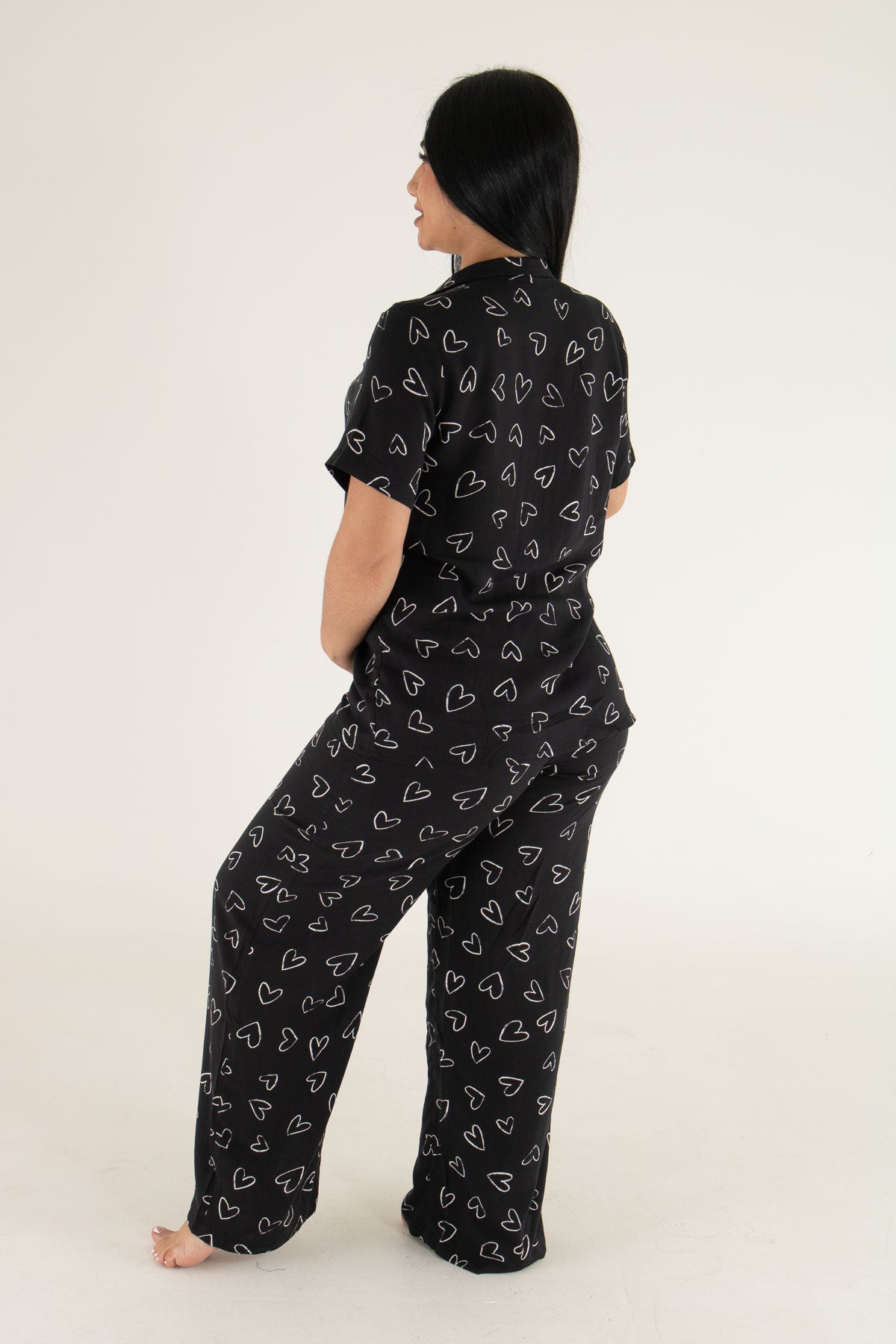 Pijama Pantalón Latido negro