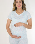 PIJAMA PANTALON DUO ESTAMPADA azul