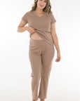 PIJAMA PANTALON DUO F ENTERO caqui