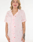 Pijama batola botones duo rosa