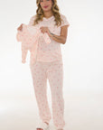 Pijama pantalon duo  rosa