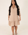 Vestido Victoria beige