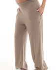 set pantalon y blusa lactancia en lanilla cafe