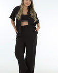 Set pantalon y Camisa negro