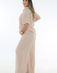 Set pantalon y Camisa beige