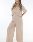 Set pantalon y Camisa beige