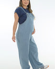 Jumper tipo overol chambray azul