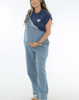 Jumper tipo overol chambray azul