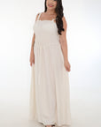 Vestido canesu resortado Lactancia ivory