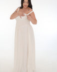 Vestido canesu resortado Lactancia ivory