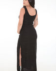 Vestido  cargaderas lactancia negro