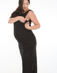 Vestido  cargaderas lactancia negro