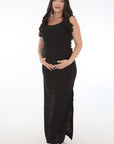 Vestido  cargaderas lactancia negro