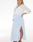 Vestido en Rib apto lactancia azul